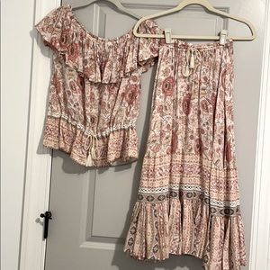 Spell Deigns Top & Skirt Set